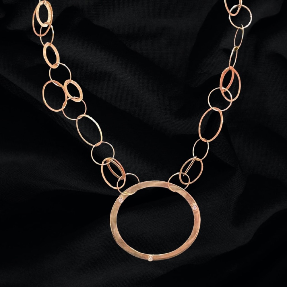 Lana Jewelry 14k Yellow Gold & Diamond Multi- Ring Statement Necklace